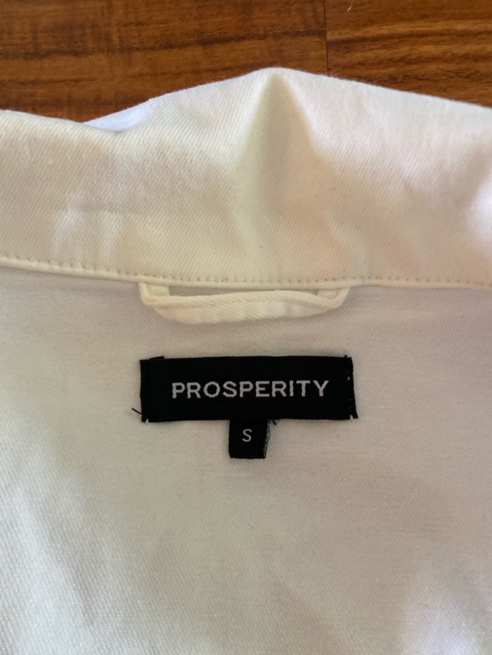 Prosperity Women's White Stretch Denim Jacket Size Small Coastal Cowgirl Casual - Picture 11 of 16